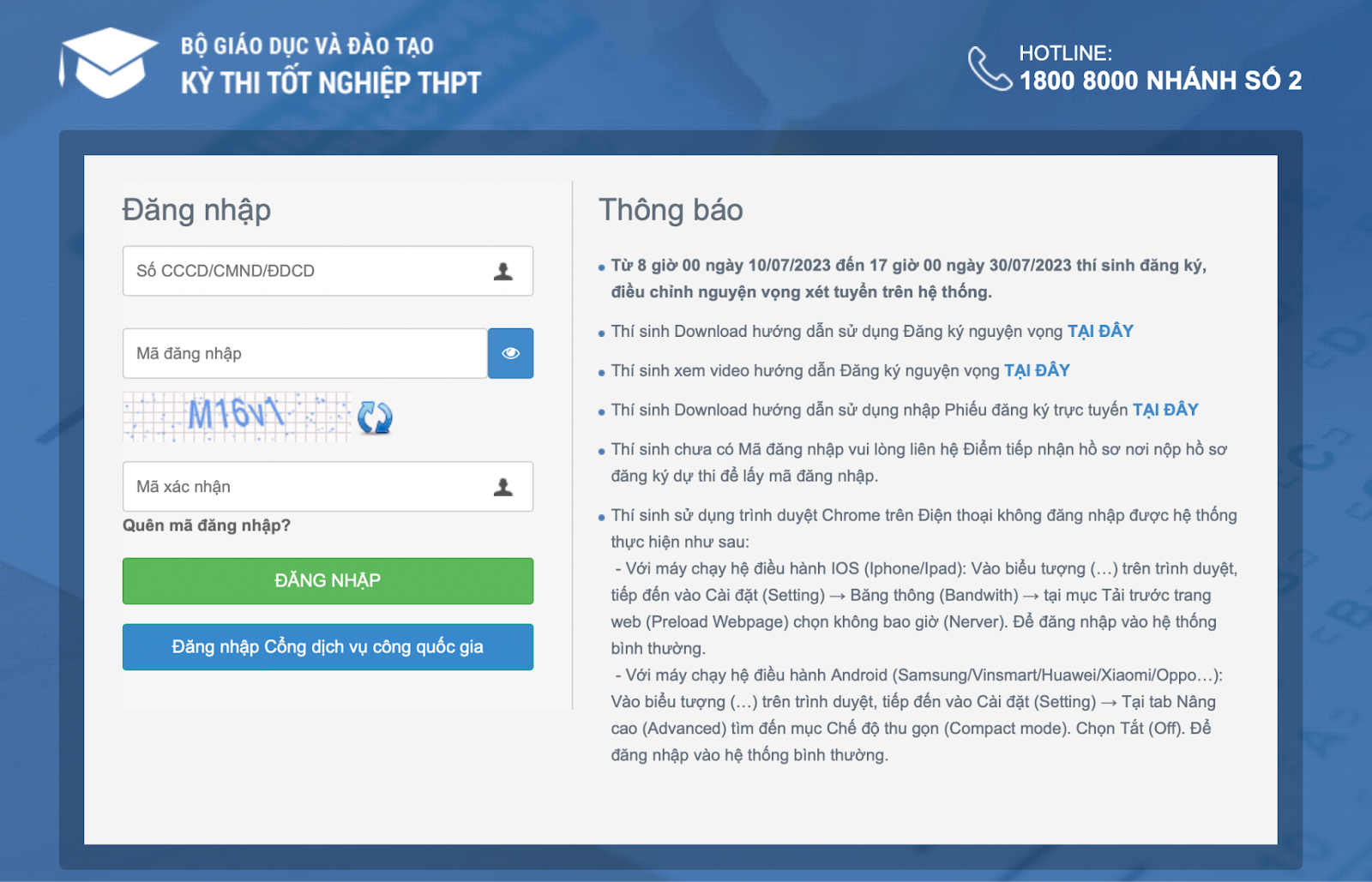 đăng Ký Tuyển Sinh
