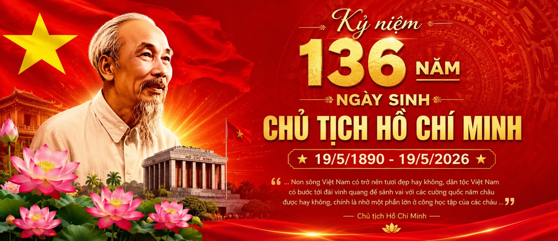136 Năm Ngày Sinh Chủ Tịch Hồ Chí Minh